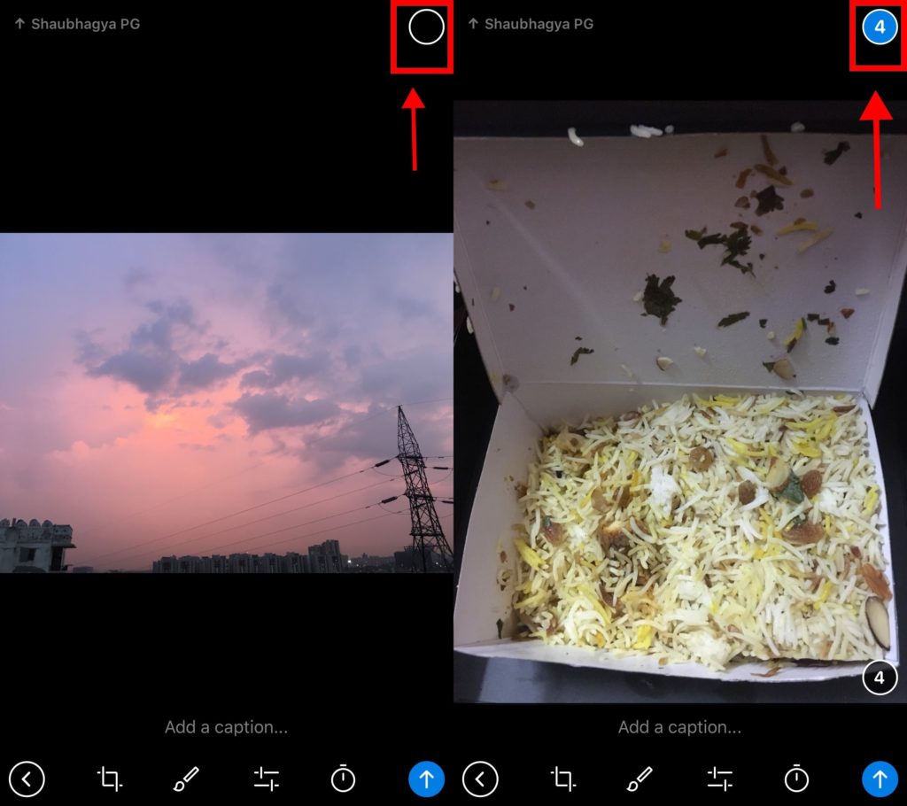 Select Multiple Images to send in Telegram