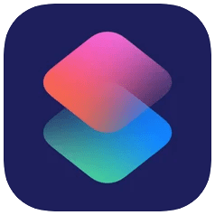 Apple Shortcuts app icon on iPhone and iPad