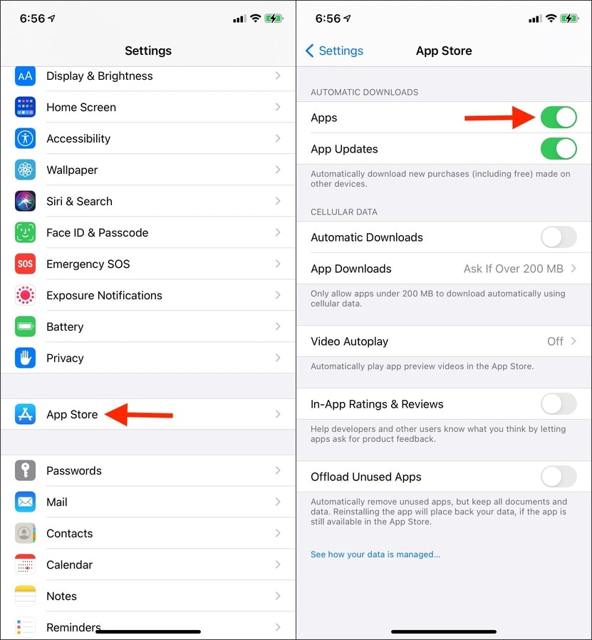 How to sync apps from iPhone to iPad