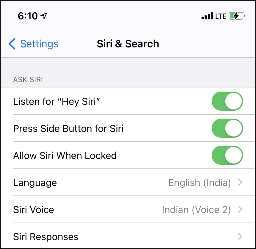 Set Siri Language on iPhone